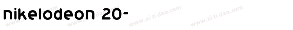 nikelodeon 20字体转换
